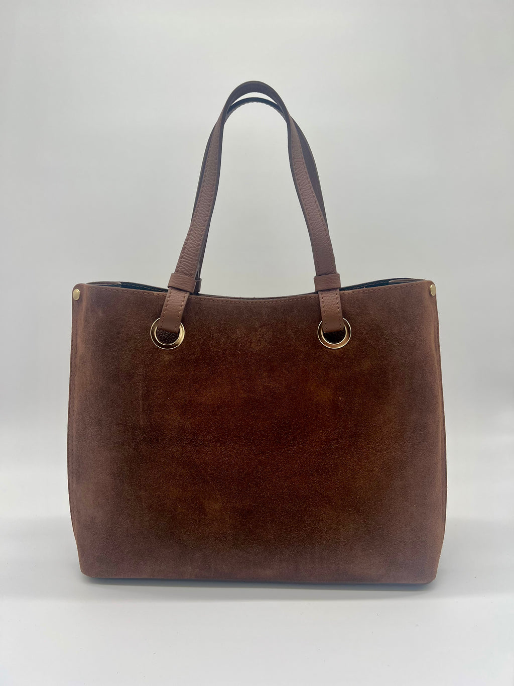 The Mia Suede Leather Tote Handbag