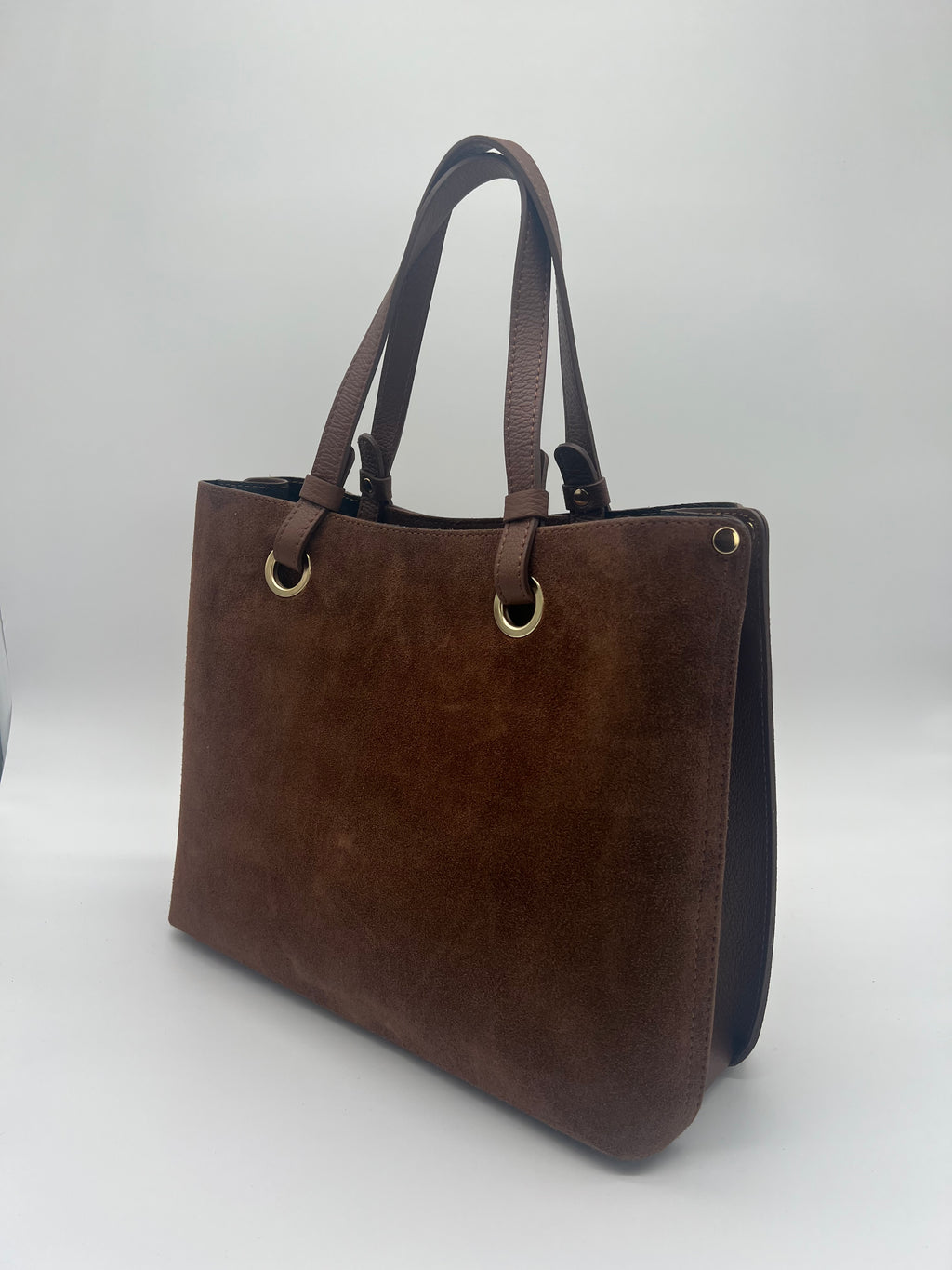 The Mia Suede Leather Tote Handbag