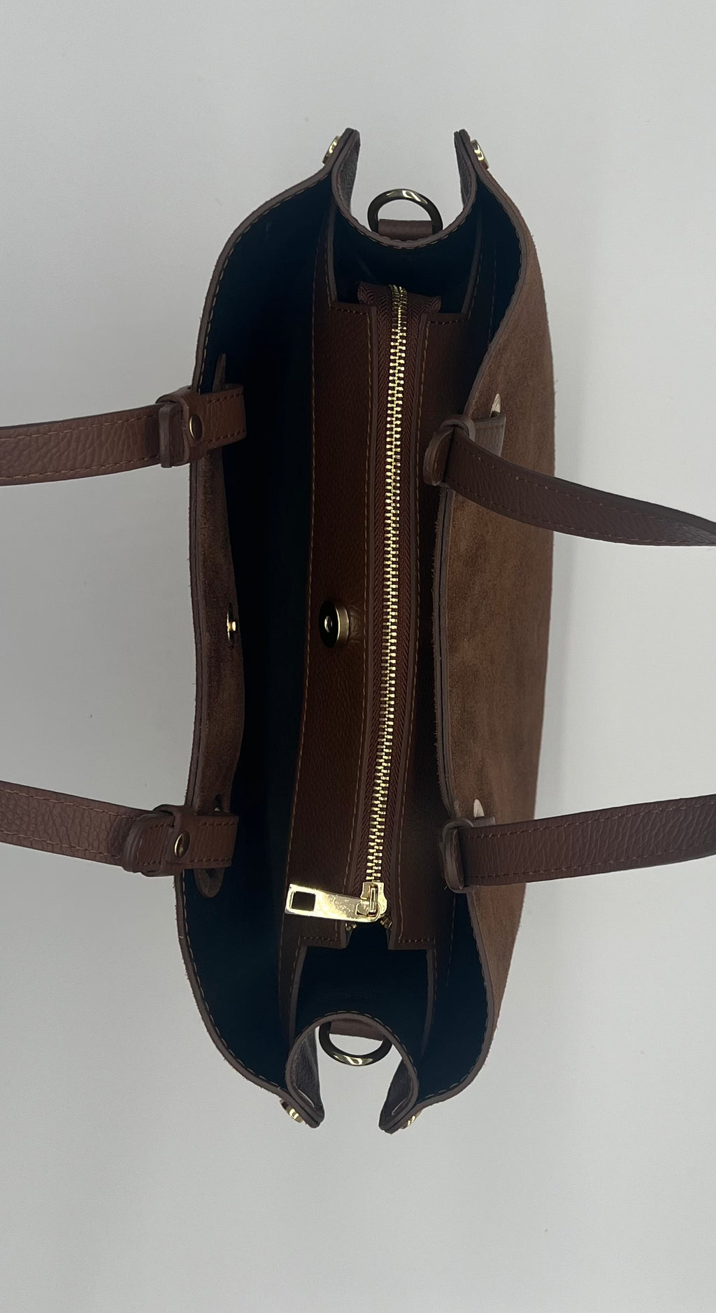 The Mia Suede Leather Tote Handbag