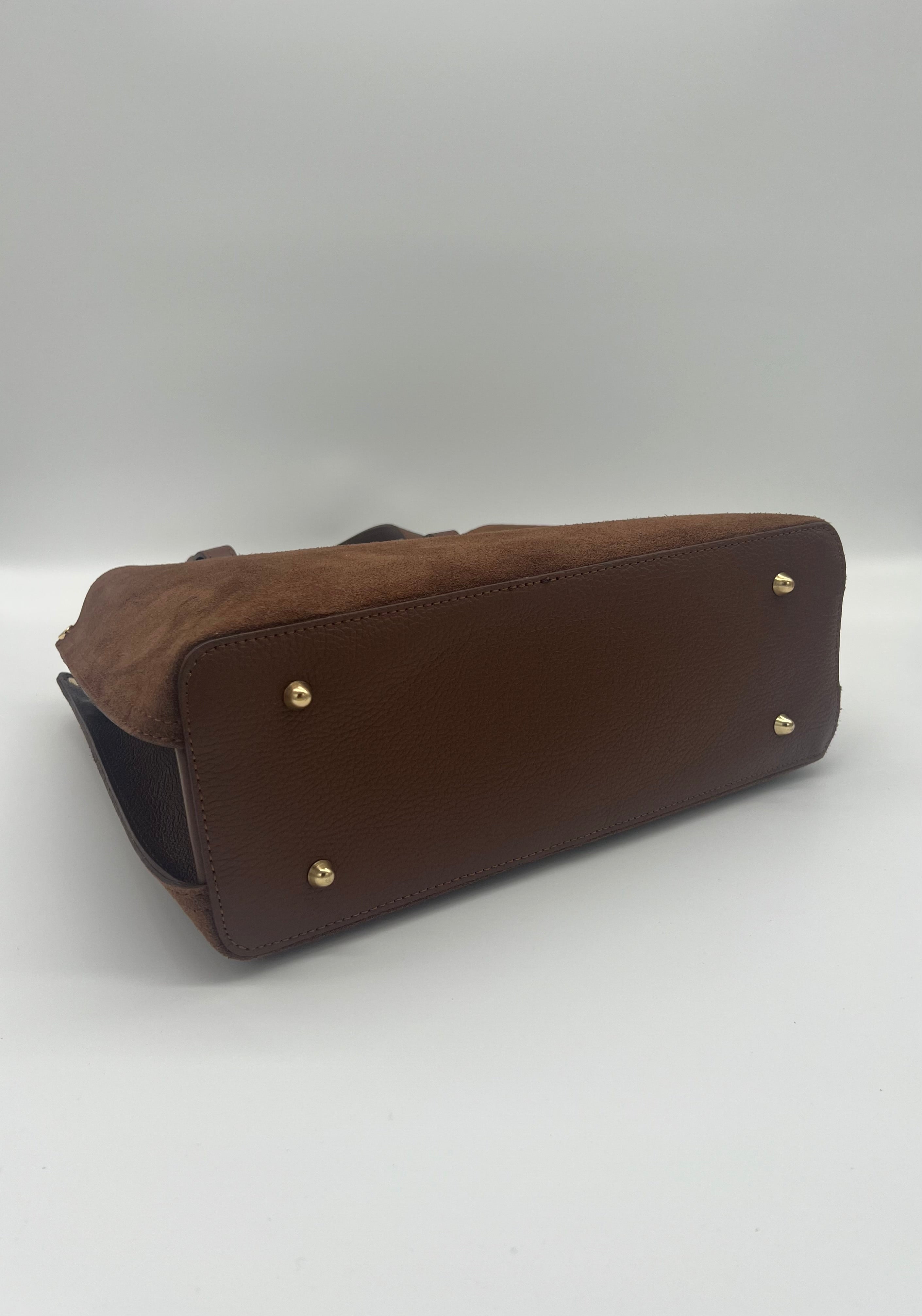 The Mia Suede Leather Tote Handbag