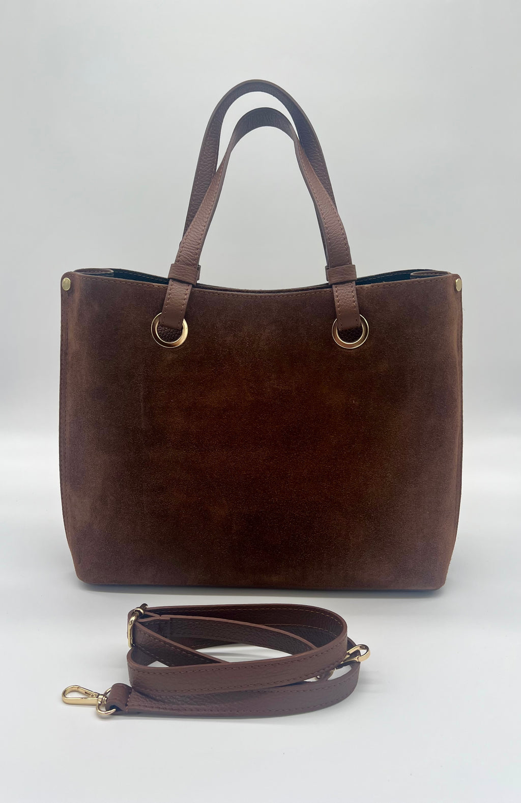The Mia Suede Leather Tote Handbag