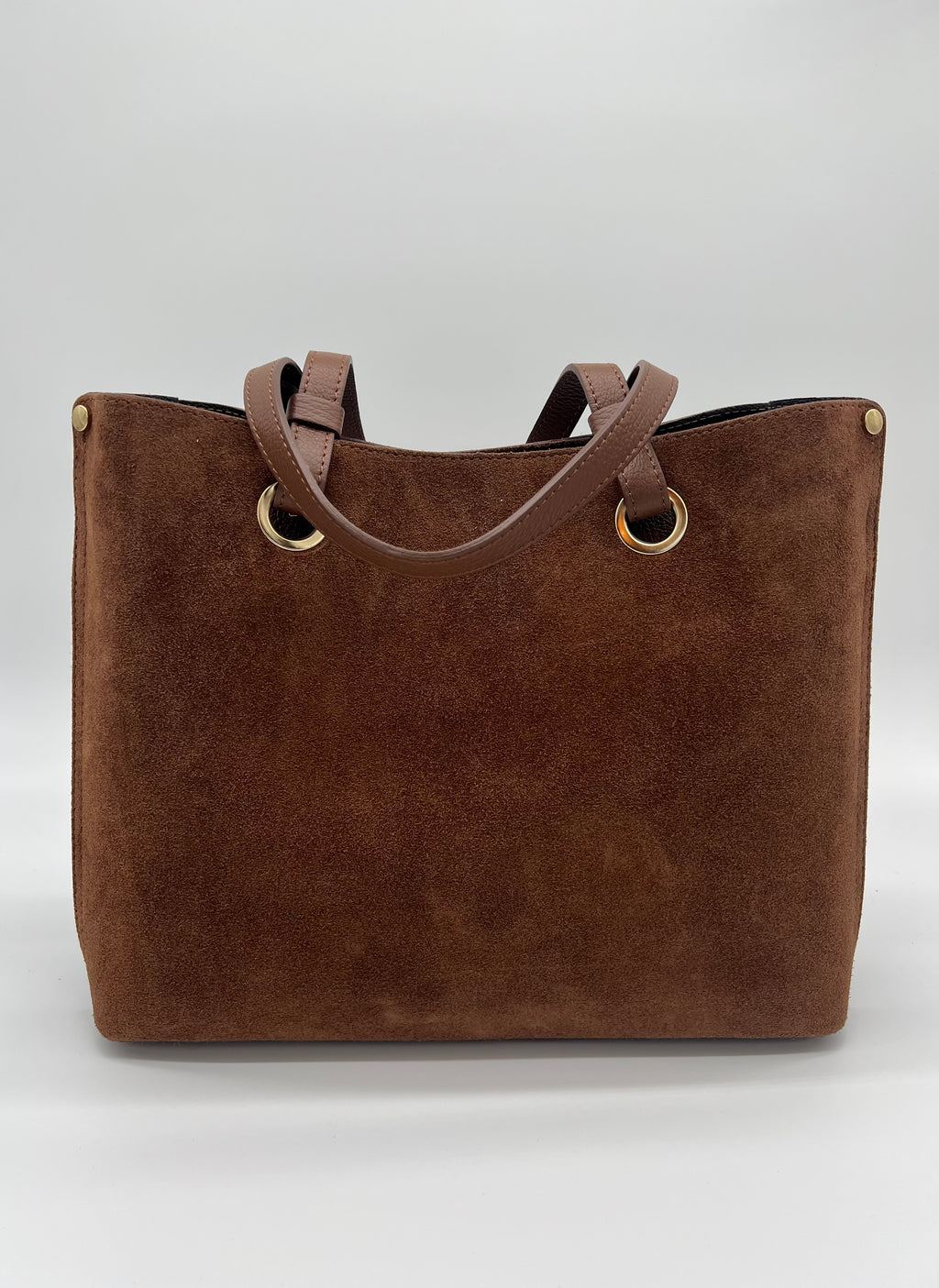 The Mia Suede Leather Tote Handbag