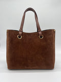 The Mia Suede Leather Tote Handbag
